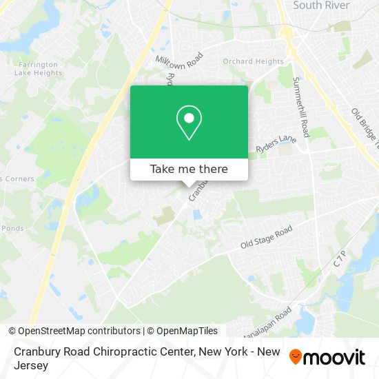 Mapa de Cranbury Road Chiropractic Center