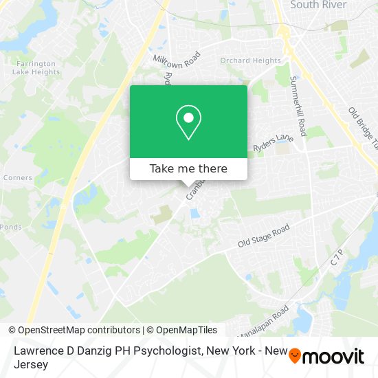 Lawrence D Danzig PH Psychologist map