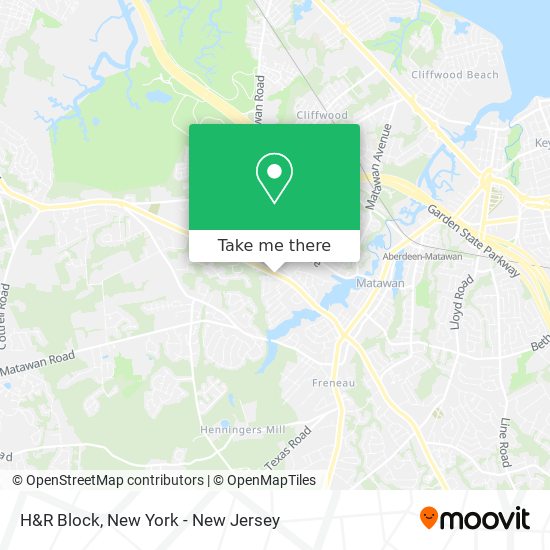 H&R Block map