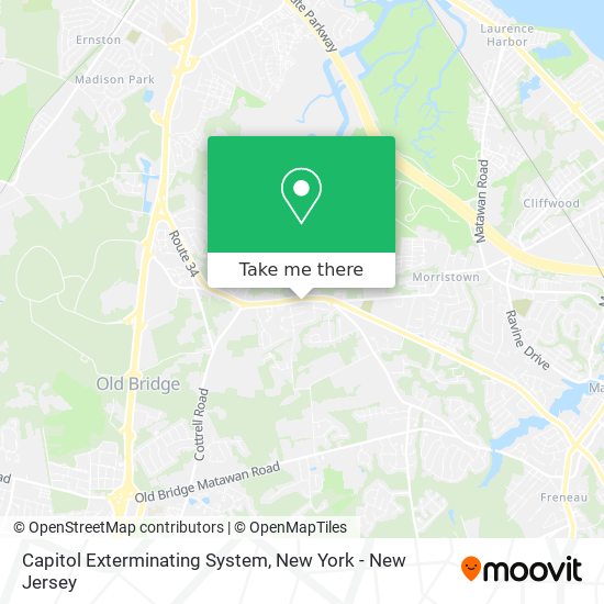 Capitol Exterminating System map