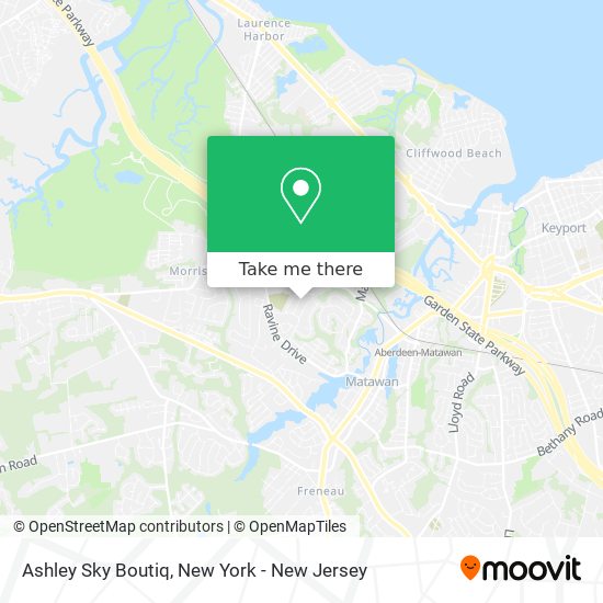 Ashley Sky Boutiq map