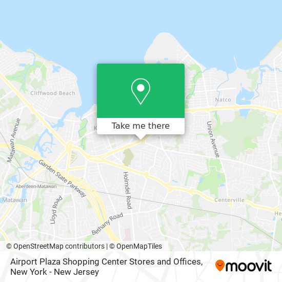 Mapa de Airport Plaza Shopping Center Stores and Offices