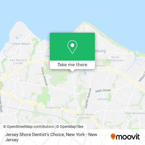 Jersey Shore Dentist's Choice map