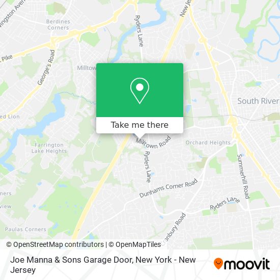 Joe Manna & Sons Garage Door map