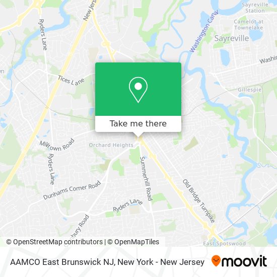 Mapa de AAMCO East Brunswick NJ