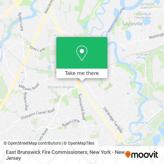 Mapa de East Brunswick Fire Commissioners