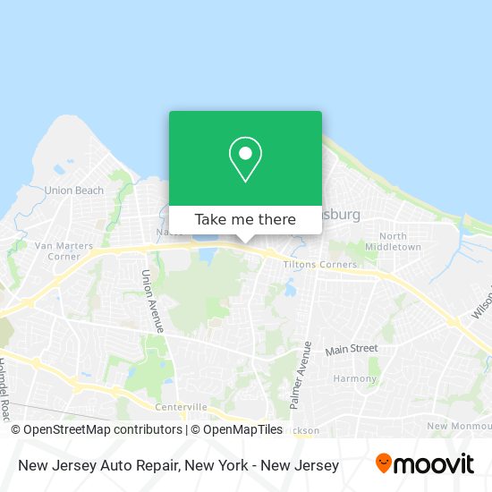 New Jersey Auto Repair map