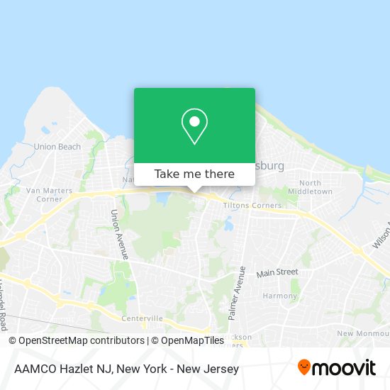 Mapa de AAMCO Hazlet NJ