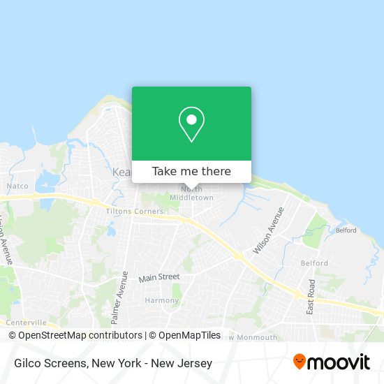 Gilco Screens map