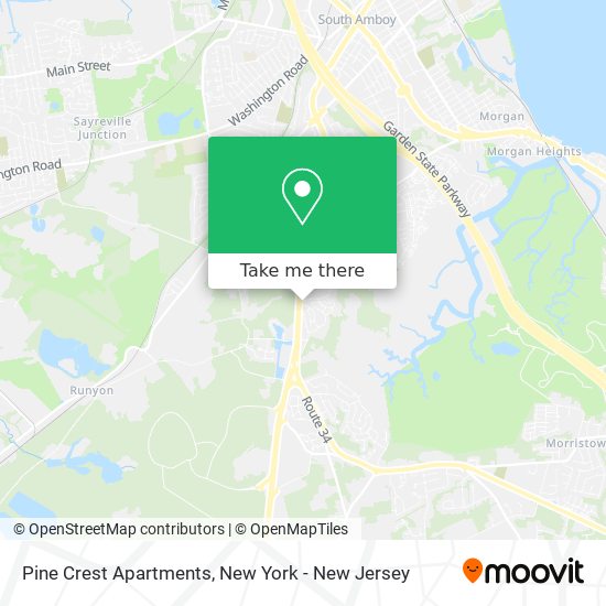 Mapa de Pine Crest Apartments