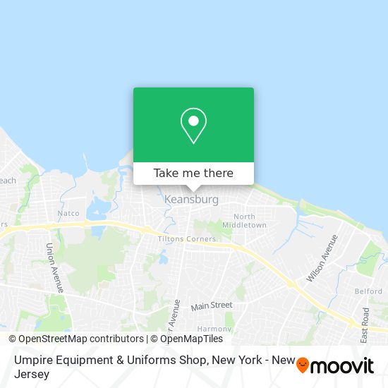 Mapa de Umpire Equipment & Uniforms Shop