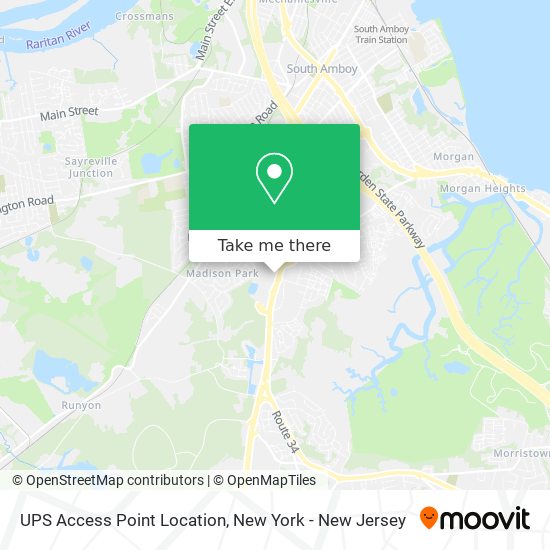 Mapa de UPS Access Point Location