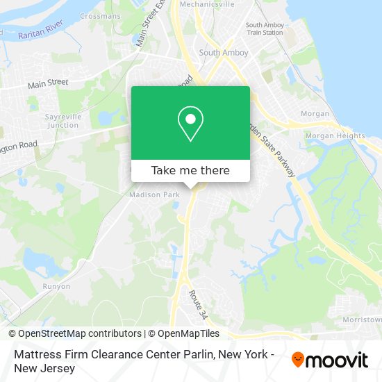 Mapa de Mattress Firm Clearance Center Parlin