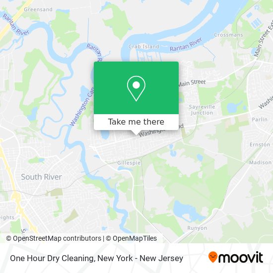 One Hour Dry Cleaning map