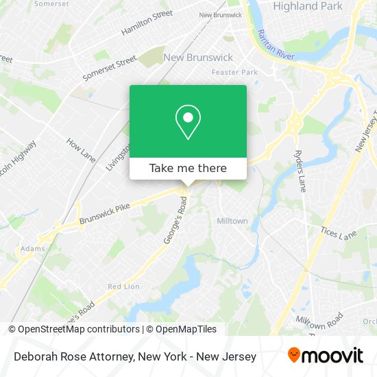 Deborah Rose Attorney map