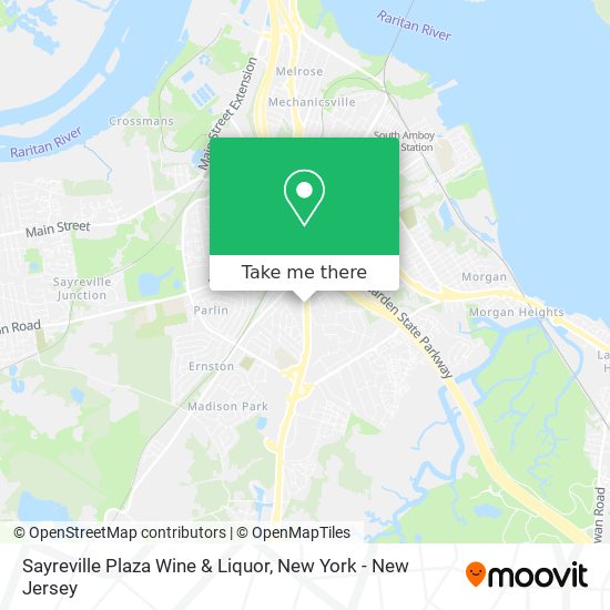 Mapa de Sayreville Plaza Wine & Liquor