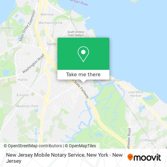 New Jersey Mobile Notary Service map