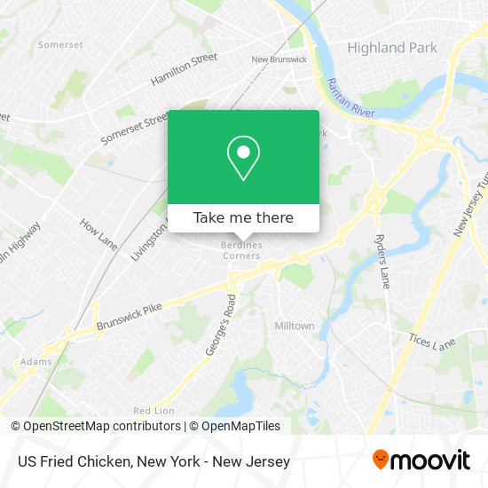 US Fried Chicken map