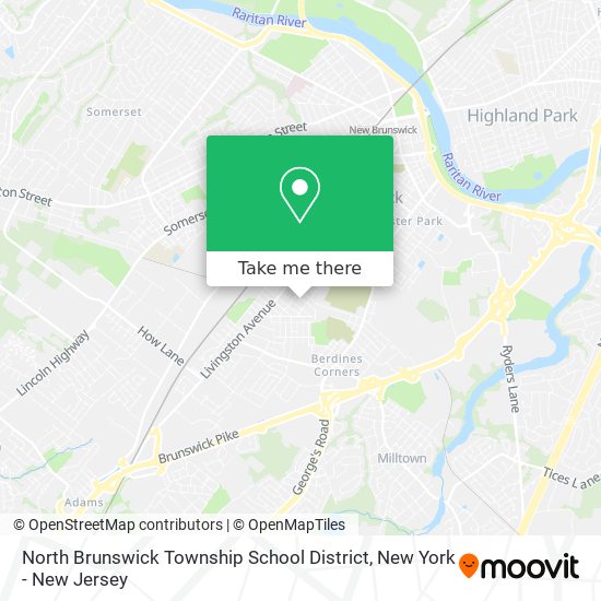 Mapa de North Brunswick Township School District