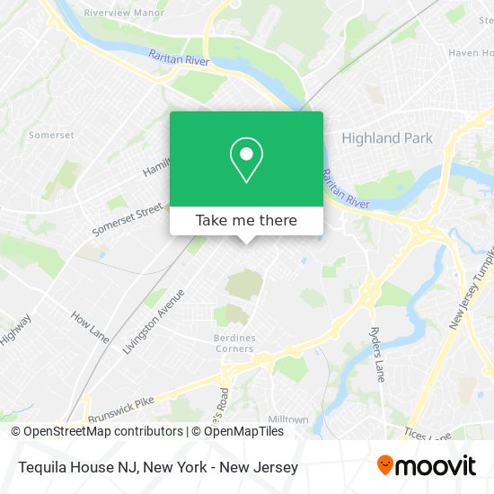 Mapa de Tequila House NJ