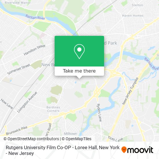 Mapa de Rutgers University Film Co-OP - Loree Hall