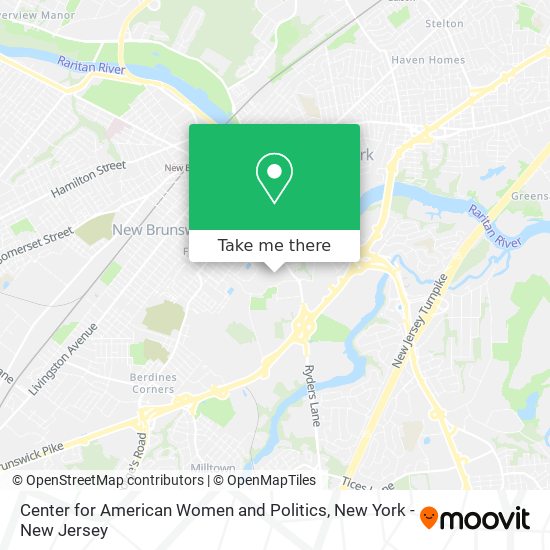 Center for American Women and Politics map
