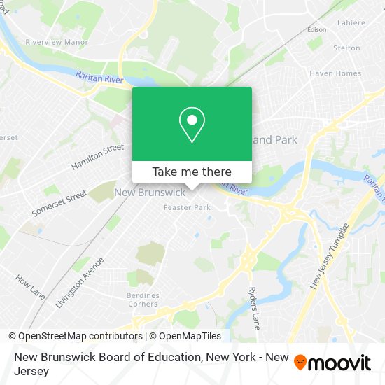 Mapa de New Brunswick Board of Education