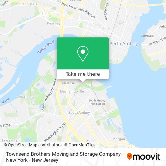 Townsend Brothers Moving and Storage Company map