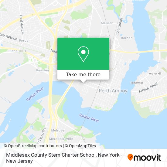 Mapa de Middlesex County Stem Charter School