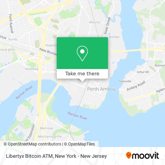 Mapa de Libertyx Bitcoin ATM