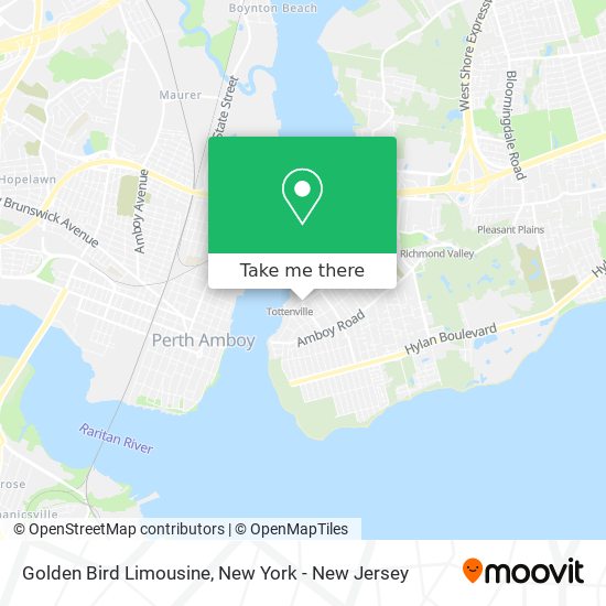 Golden Bird Limousine map