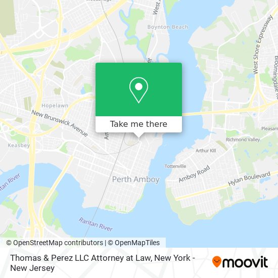 Mapa de Thomas & Perez LLC Attorney at Law