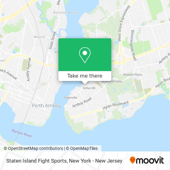 Mapa de Staten Island Fight Sports