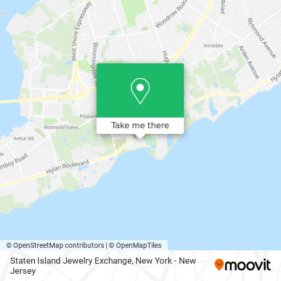 Mapa de Staten Island Jewelry Exchange