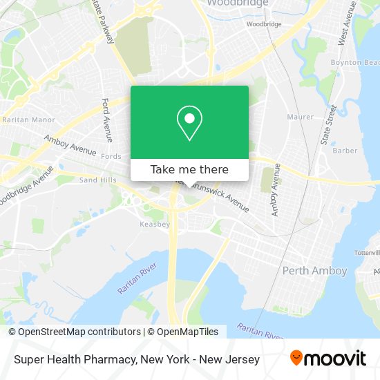 Super Health Pharmacy map