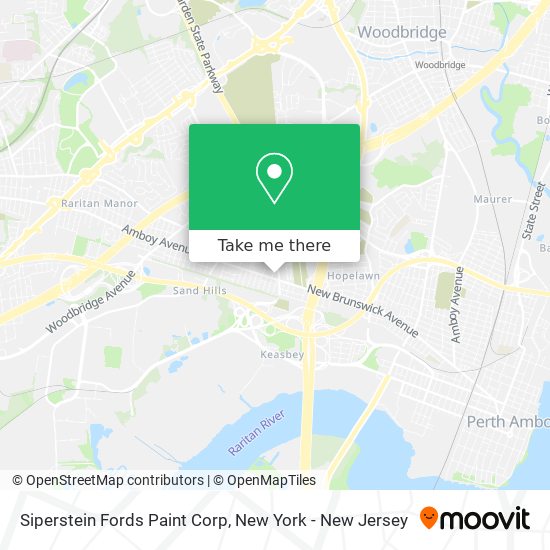 Siperstein Fords Paint Corp map
