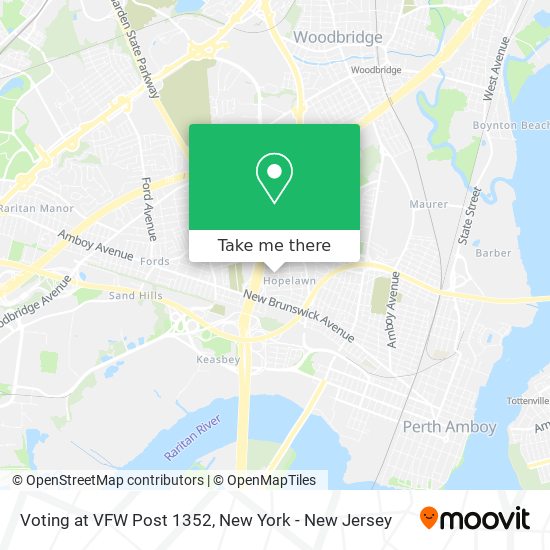 Mapa de Voting at VFW Post 1352