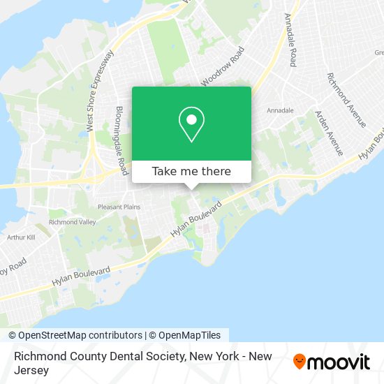 Richmond County Dental Society map