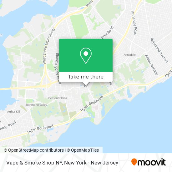 Vape & Smoke Shop NY map