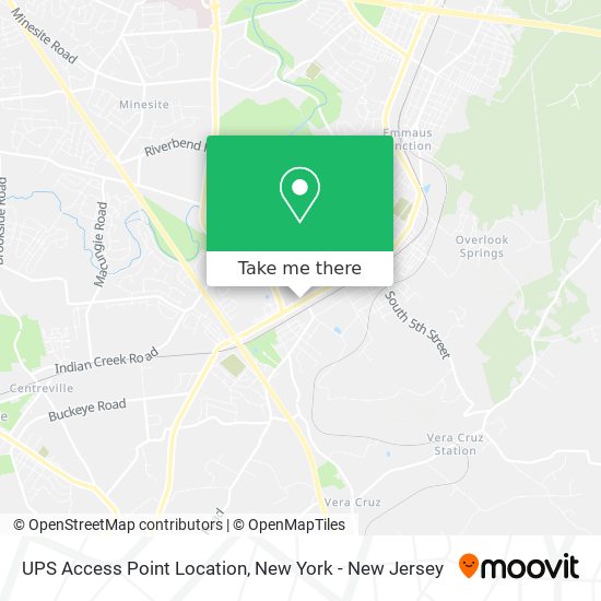 UPS Access Point Location map