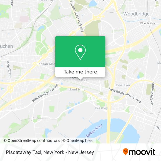 Piscataway Taxi map