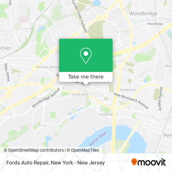 Mapa de Fords Auto Repair