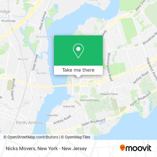 Nicks Movers map