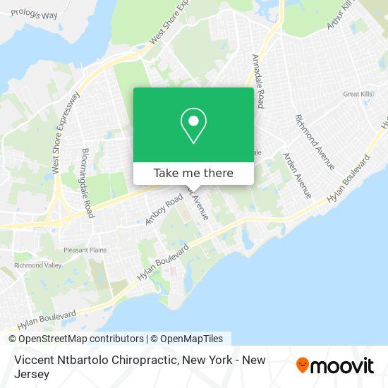 Viccent Ntbartolo Chiropractic map