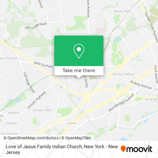Love of Jesus Family Indian Church map