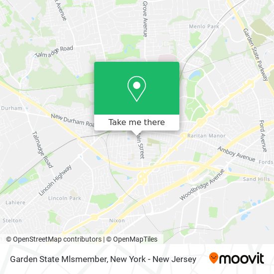 Mapa de Garden State Mlsmember