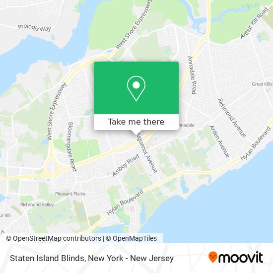 Mapa de Staten Island Blinds