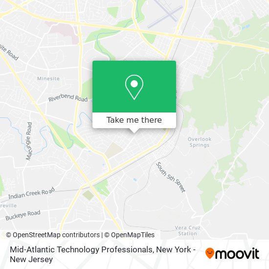 Mid-Atlantic Technology Professionals map