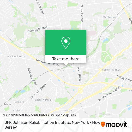 JFK Johnson Rehabilitation Institute map
