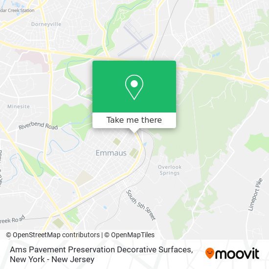 Ams Pavement Preservation Decorative Surfaces map